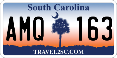 SC license plate AMQ163