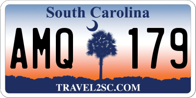 SC license plate AMQ179