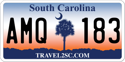 SC license plate AMQ183