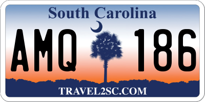 SC license plate AMQ186