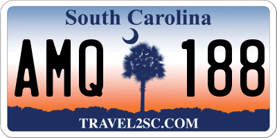 SC license plate AMQ188