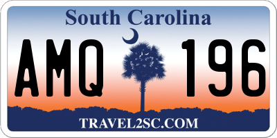 SC license plate AMQ196