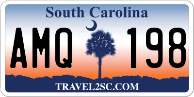 SC license plate AMQ198