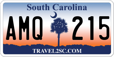 SC license plate AMQ215