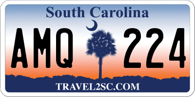 SC license plate AMQ224