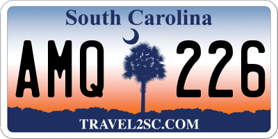 SC license plate AMQ226
