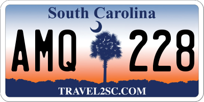 SC license plate AMQ228