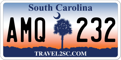 SC license plate AMQ232