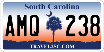 SC license plate AMQ238