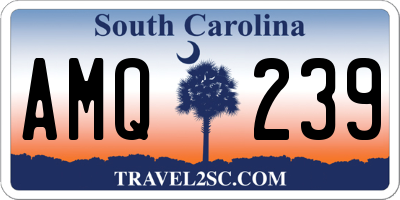 SC license plate AMQ239
