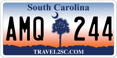 SC license plate AMQ244