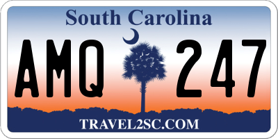 SC license plate AMQ247