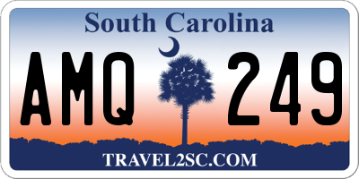 SC license plate AMQ249