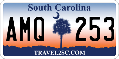SC license plate AMQ253