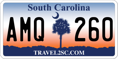 SC license plate AMQ260
