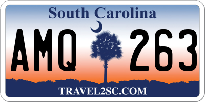 SC license plate AMQ263