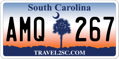 SC license plate AMQ267