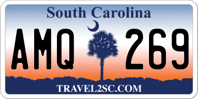 SC license plate AMQ269