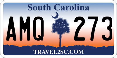 SC license plate AMQ273