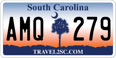 SC license plate AMQ279