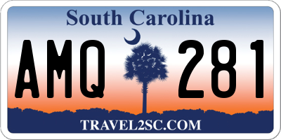 SC license plate AMQ281