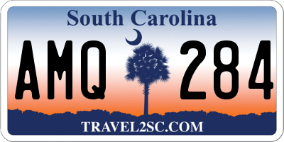 SC license plate AMQ284