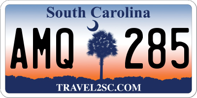 SC license plate AMQ285
