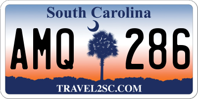 SC license plate AMQ286