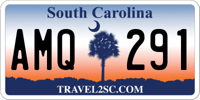 SC license plate AMQ291