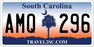 SC license plate AMQ296