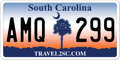 SC license plate AMQ299