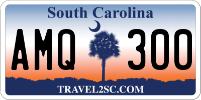 SC license plate AMQ300