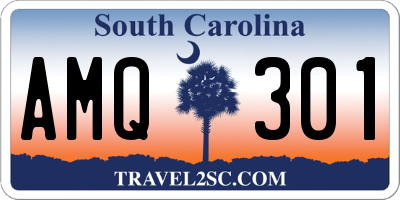 SC license plate AMQ301