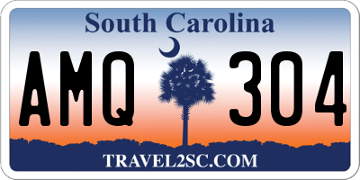 SC license plate AMQ304