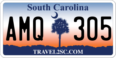 SC license plate AMQ305