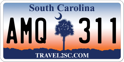 SC license plate AMQ311