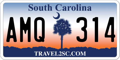 SC license plate AMQ314