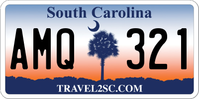 SC license plate AMQ321