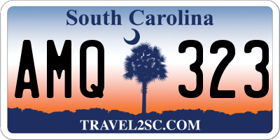 SC license plate AMQ323