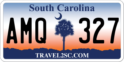 SC license plate AMQ327