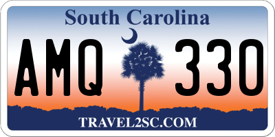 SC license plate AMQ330