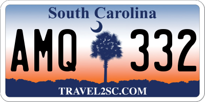 SC license plate AMQ332