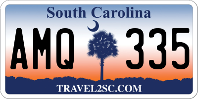 SC license plate AMQ335