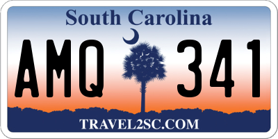 SC license plate AMQ341