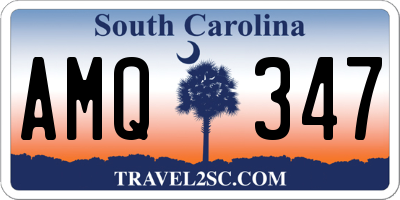SC license plate AMQ347
