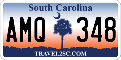 SC license plate AMQ348