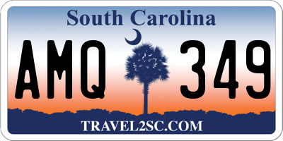 SC license plate AMQ349