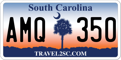 SC license plate AMQ350