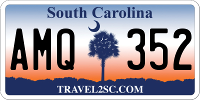SC license plate AMQ352