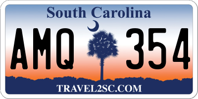 SC license plate AMQ354